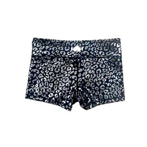Wodbottom shorts metallic leopard print